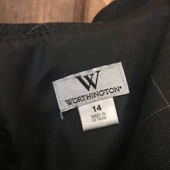 Worthington Knee Length Stripe Dress Size 14 - Picture 2 of 2